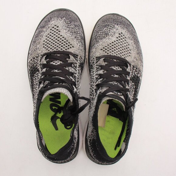 Nike Free RN Flyknit Women's Size 6 Black Gray Running Shoes 942839-101 - Picture 9 of 9